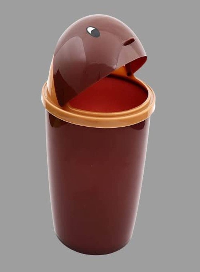 Bekner Cute Penguin Small/Mini Dustbin With Detachable Swing Top Cartoon - Plastic Mini Office/Home/Child Use Bin Plastic Dustbin (Multi-Color) (Medium-20cm Length) (Medium- 20cm Length) - Image 3